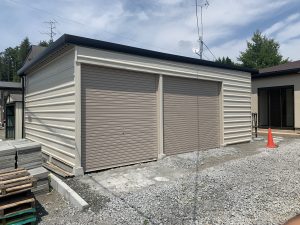 ガレージ２連＆別収納！希望用途に完璧に応えた内容！